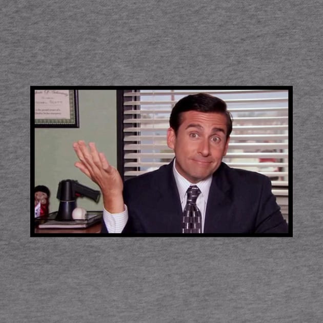 Michael Scott shrug by Xinoni